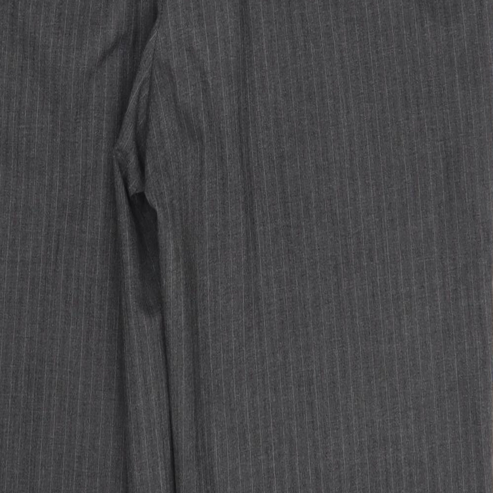 Debenhams Mens Grey Striped  Trousers  Size 34 in L30 in