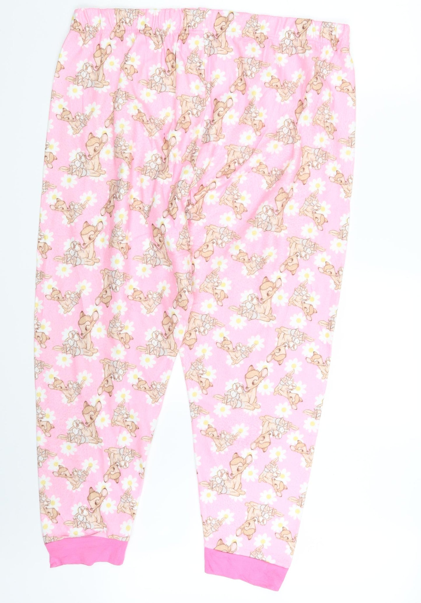 Preworn Womens Pink Animal Print  Sweatpants Trousers One Size L27 in