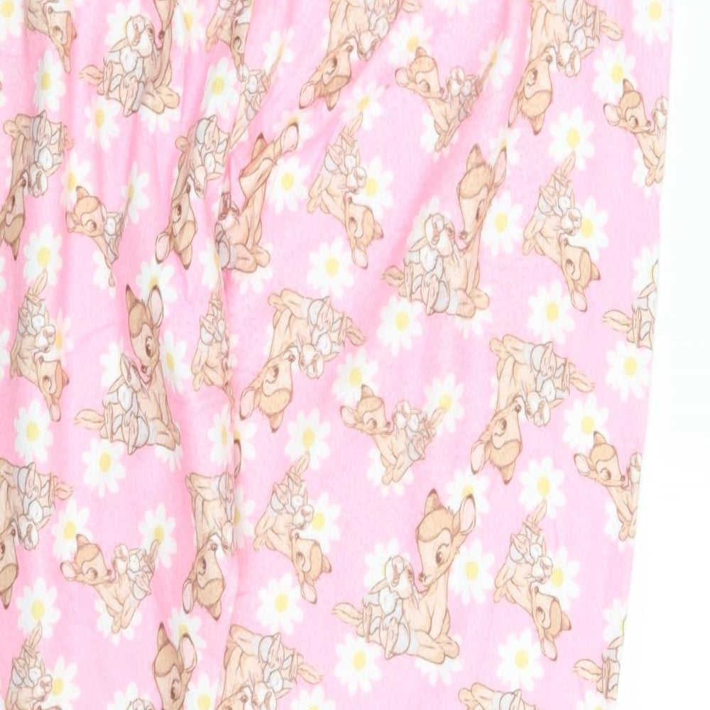 Preworn Womens Pink Animal Print  Sweatpants Trousers One Size L27 in