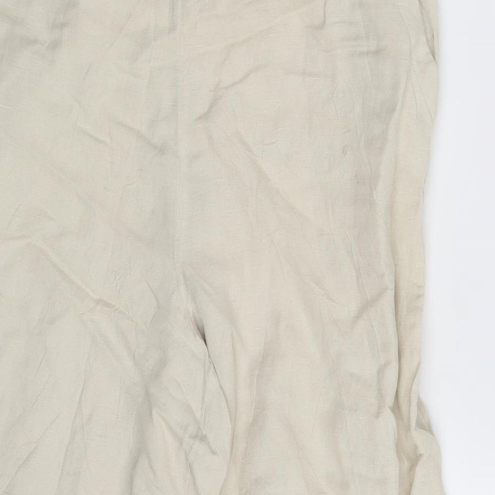 M&S Womens Beige   Sweatpants Trousers Size 14 L25 in