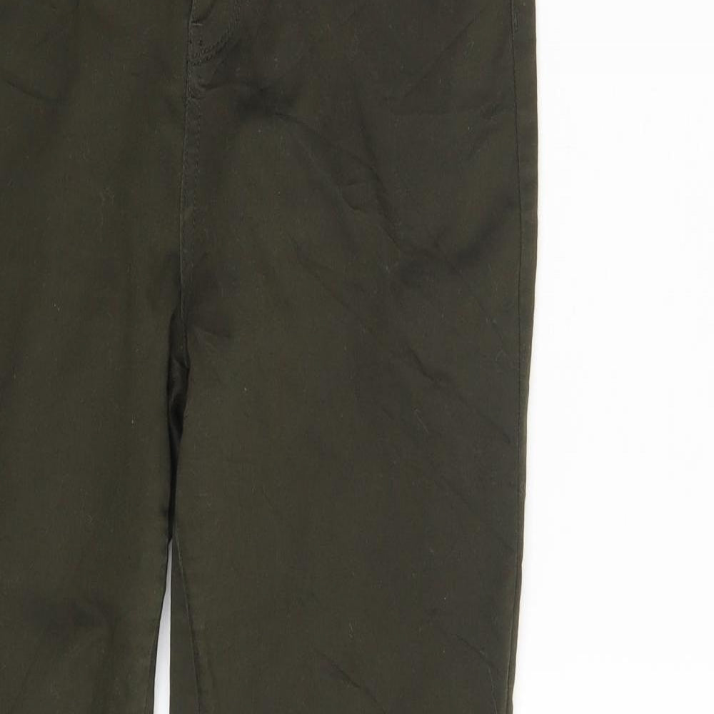 F&F Womens Green  Denim Jegging Leggings Size 12 L30 in