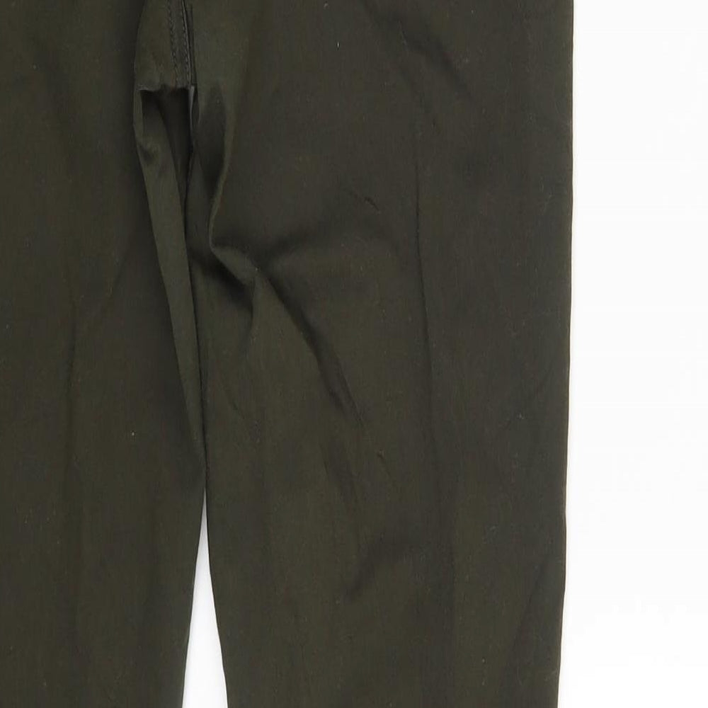 F&F Womens Green  Denim Jegging Leggings Size 12 L30 in