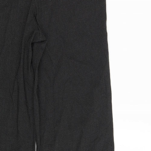 NEXT Womens Black Polka Dot  Dress Pants Trousers Size 12 L29 in