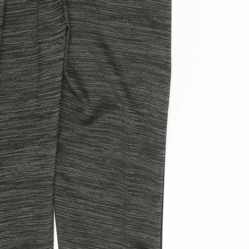 Fashoen Womens Green Striped  Jegging Leggings Size 8 L28 in