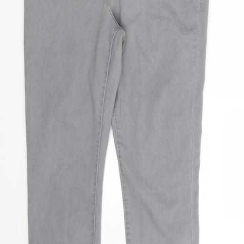 Denim & Co. Womens Grey  Denim Jegging Leggings Size 14 L28 in