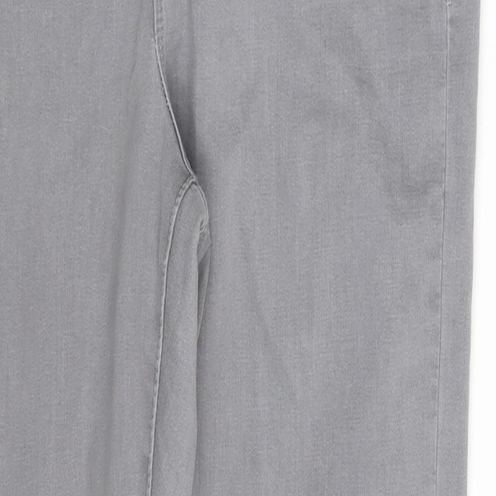 Denim & Co. Womens Grey  Denim Jegging Leggings Size 14 L28 in