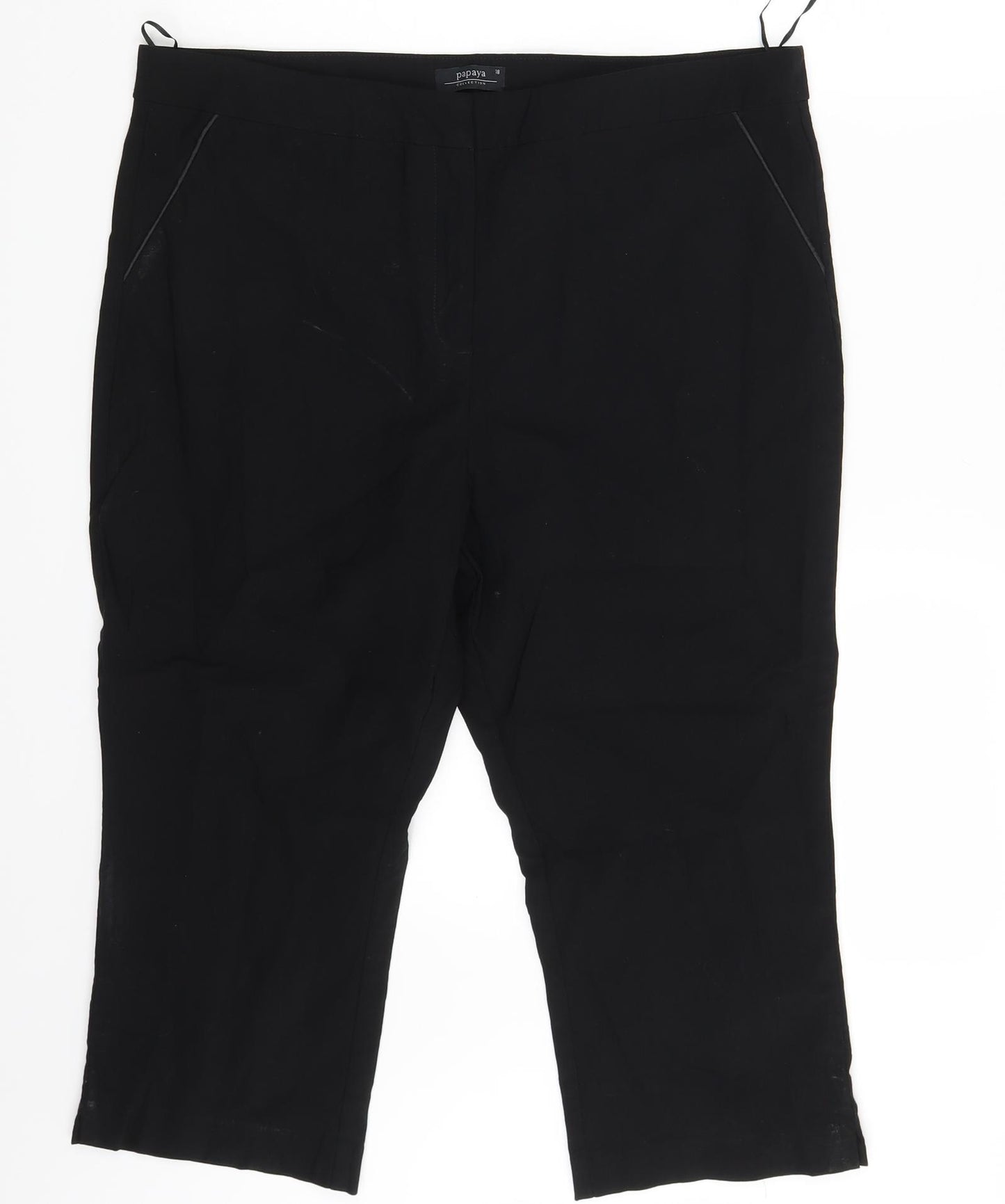 Papaya Womens Black   Chino Shorts Size 18