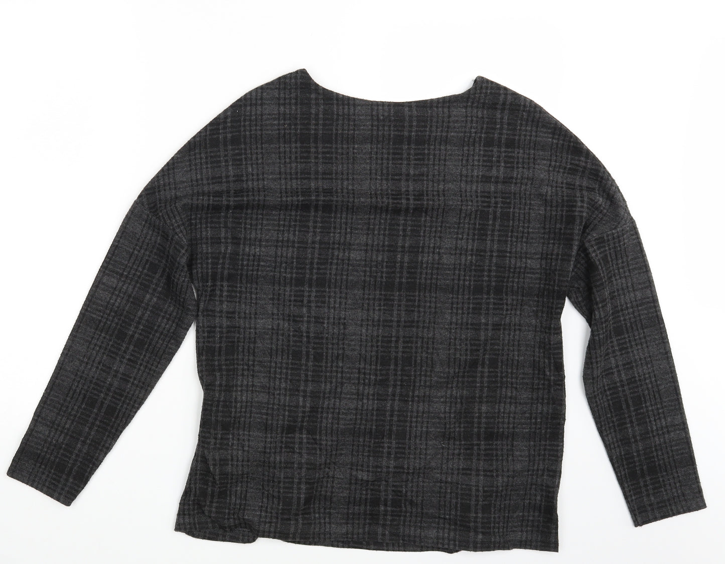 TU Womens Grey Check  Pullover Jumper Size 14
