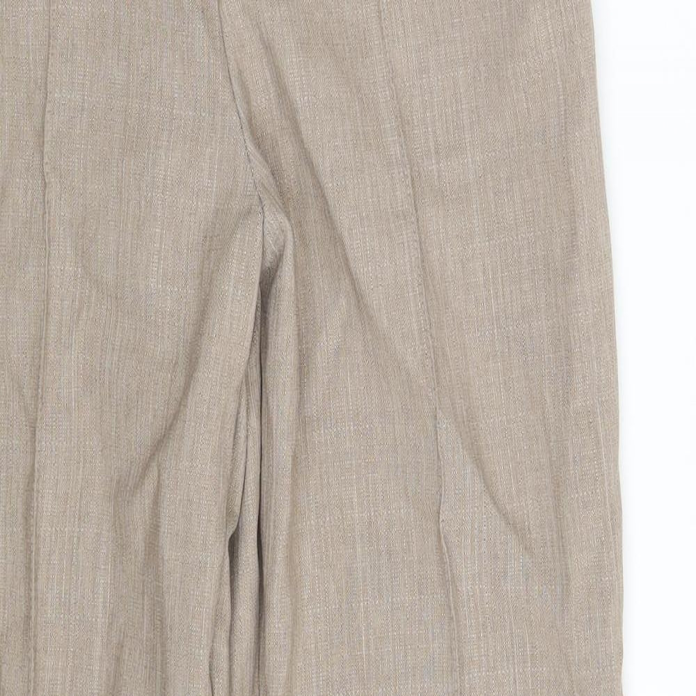 M&S Womens Beige   Chino Trousers Size 10 L29 in