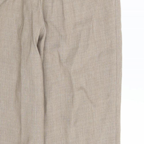 M&S Womens Beige   Chino Trousers Size 10 L29 in