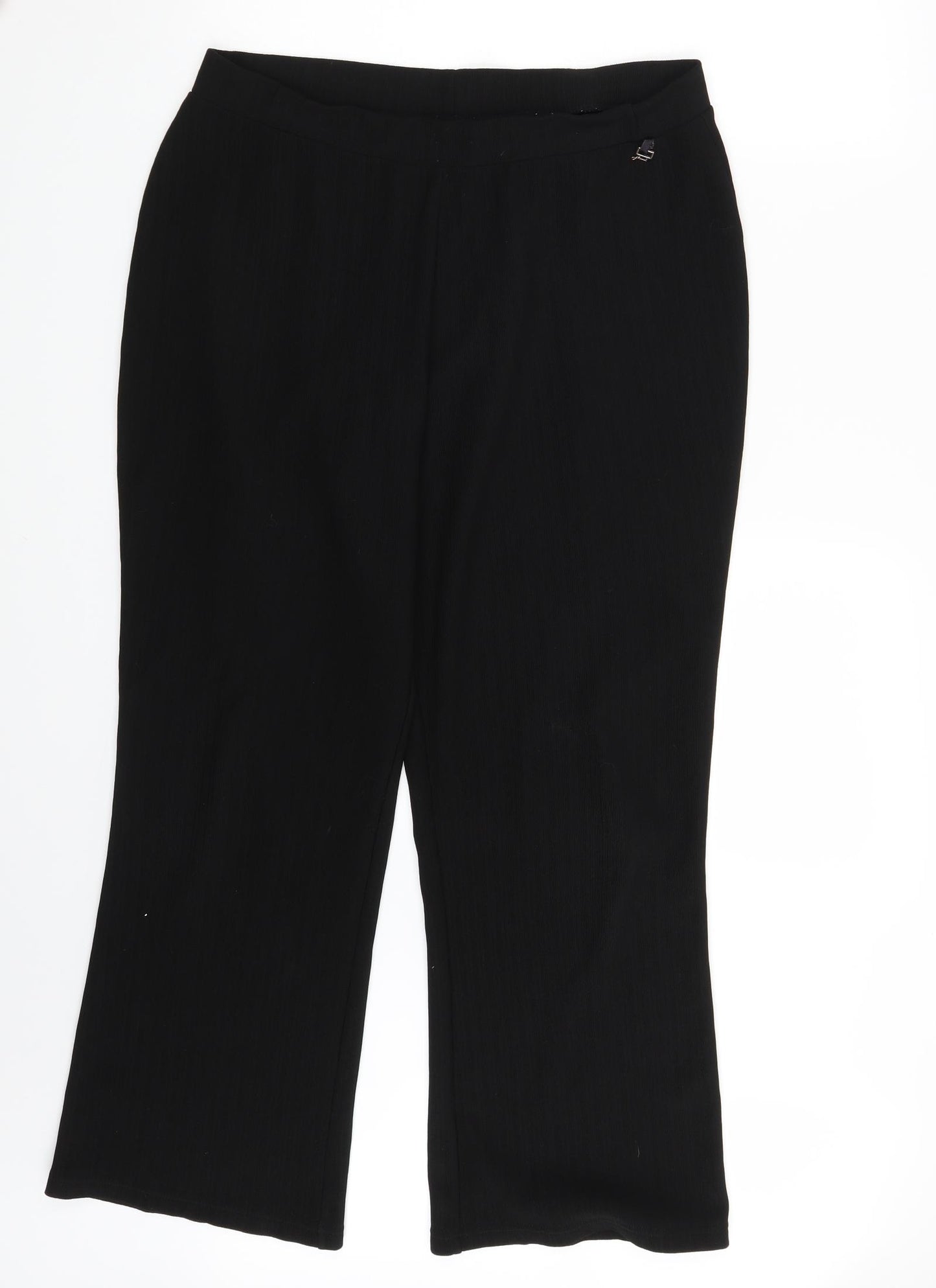 Papaya Womens Black   Sweatpants Trousers Size 16 L26 in