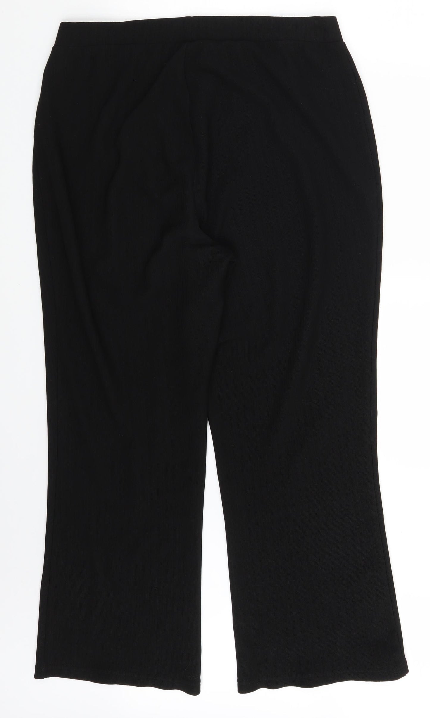 Papaya Womens Black   Sweatpants Trousers Size 16 L26 in