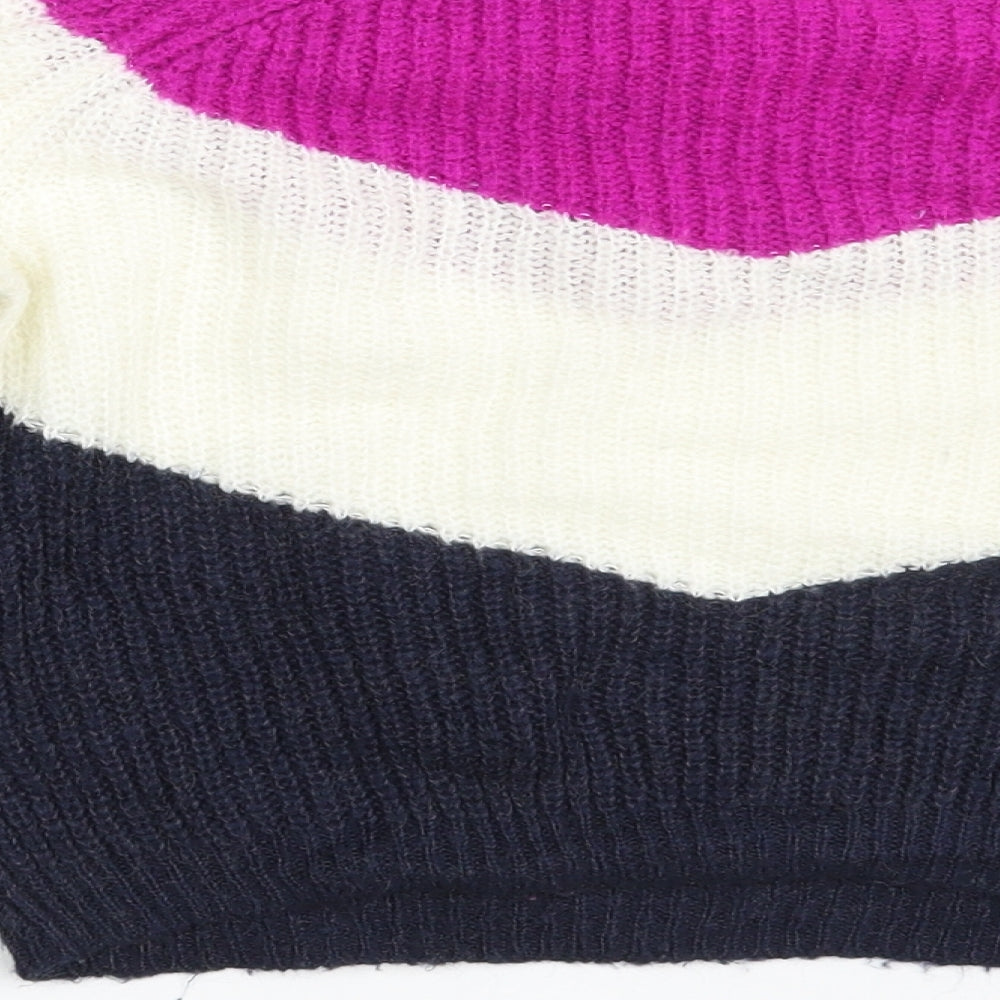 NEXT Girls Multicoloured Striped  Pullover Jumper Size 8 Years