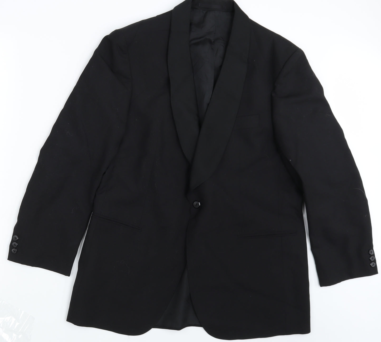 ST MICHAEL Mens Black   Jacket Blazer Size 42