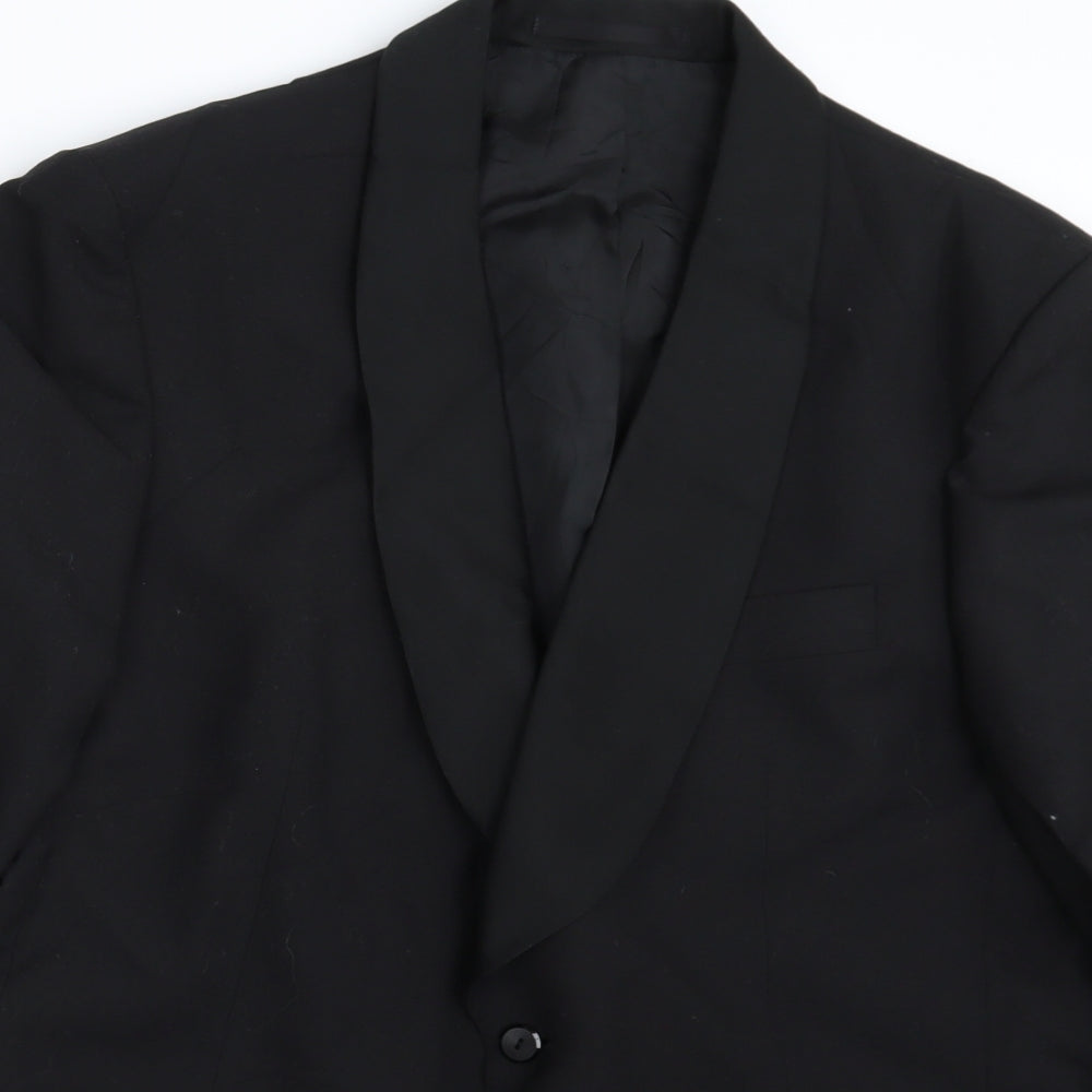 ST MICHAEL Mens Black   Jacket Blazer Size 42