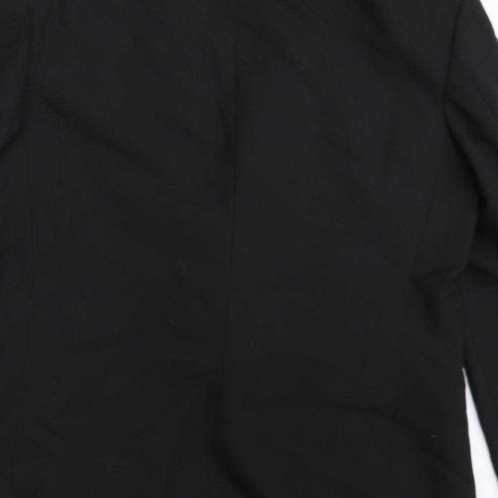 ST MICHAEL Mens Black   Jacket Blazer Size 42
