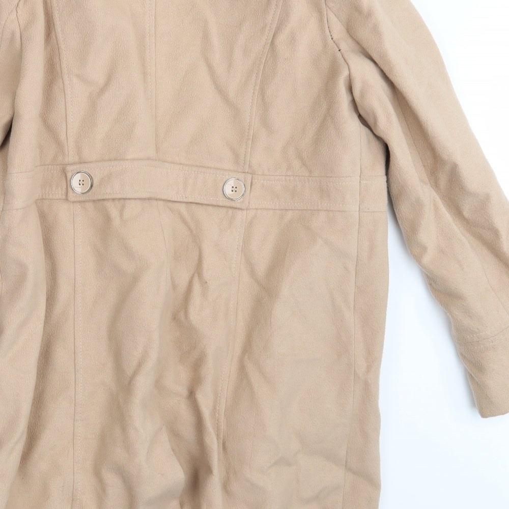 Wallis Womens Pink   Overcoat Coat Size 16