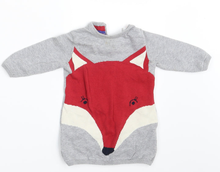 Lupilo Girls Grey   Pullover Jumper Size 3-6 Months