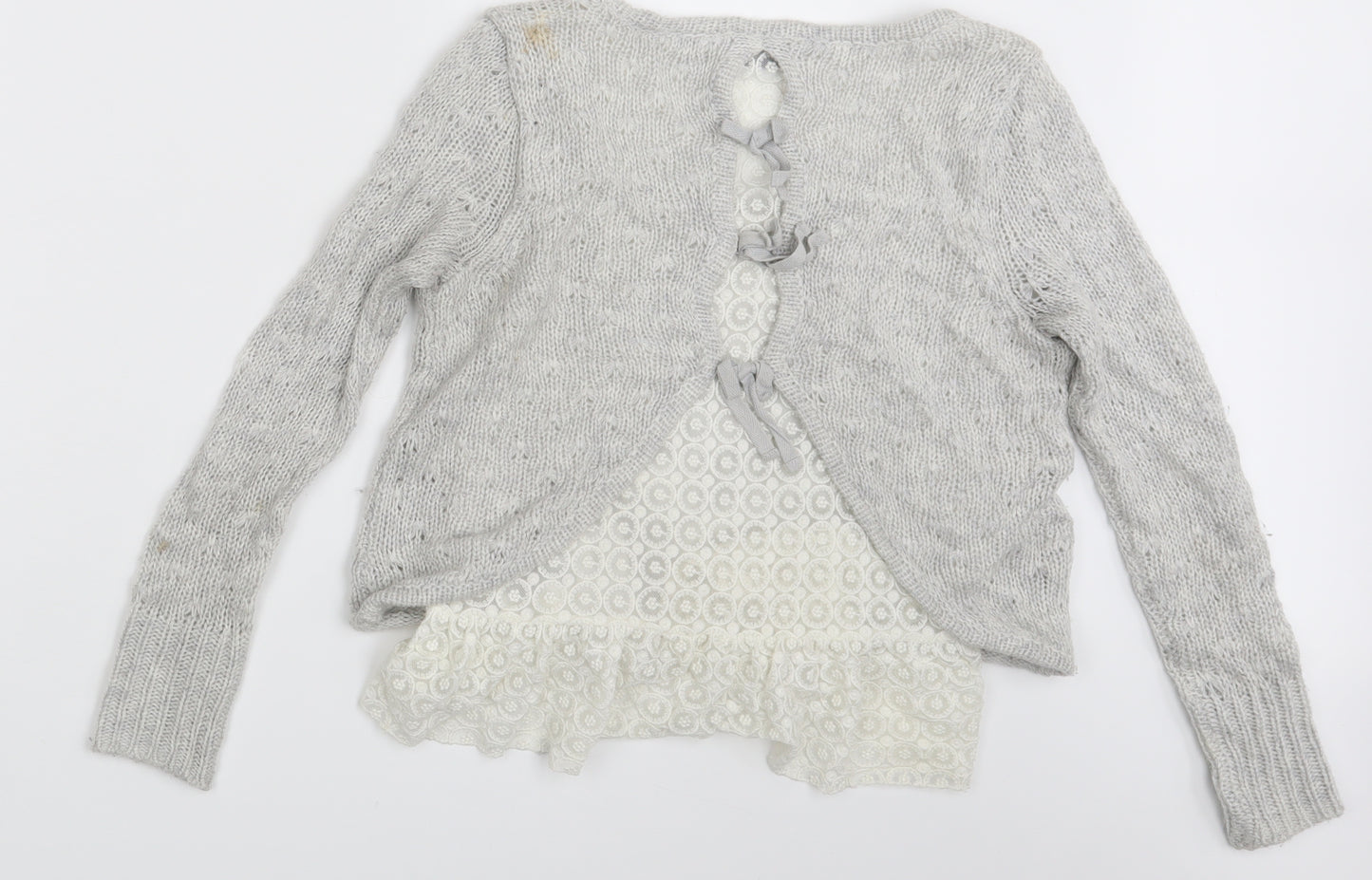 Mini Velvet   Womens Grey   Pullover Jumper Size 8