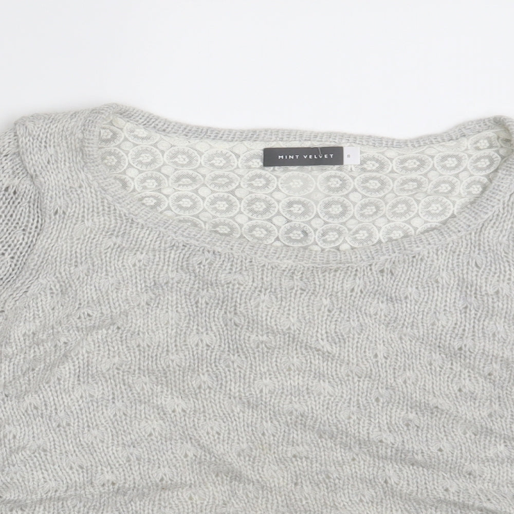 Mini Velvet   Womens Grey   Pullover Jumper Size 8