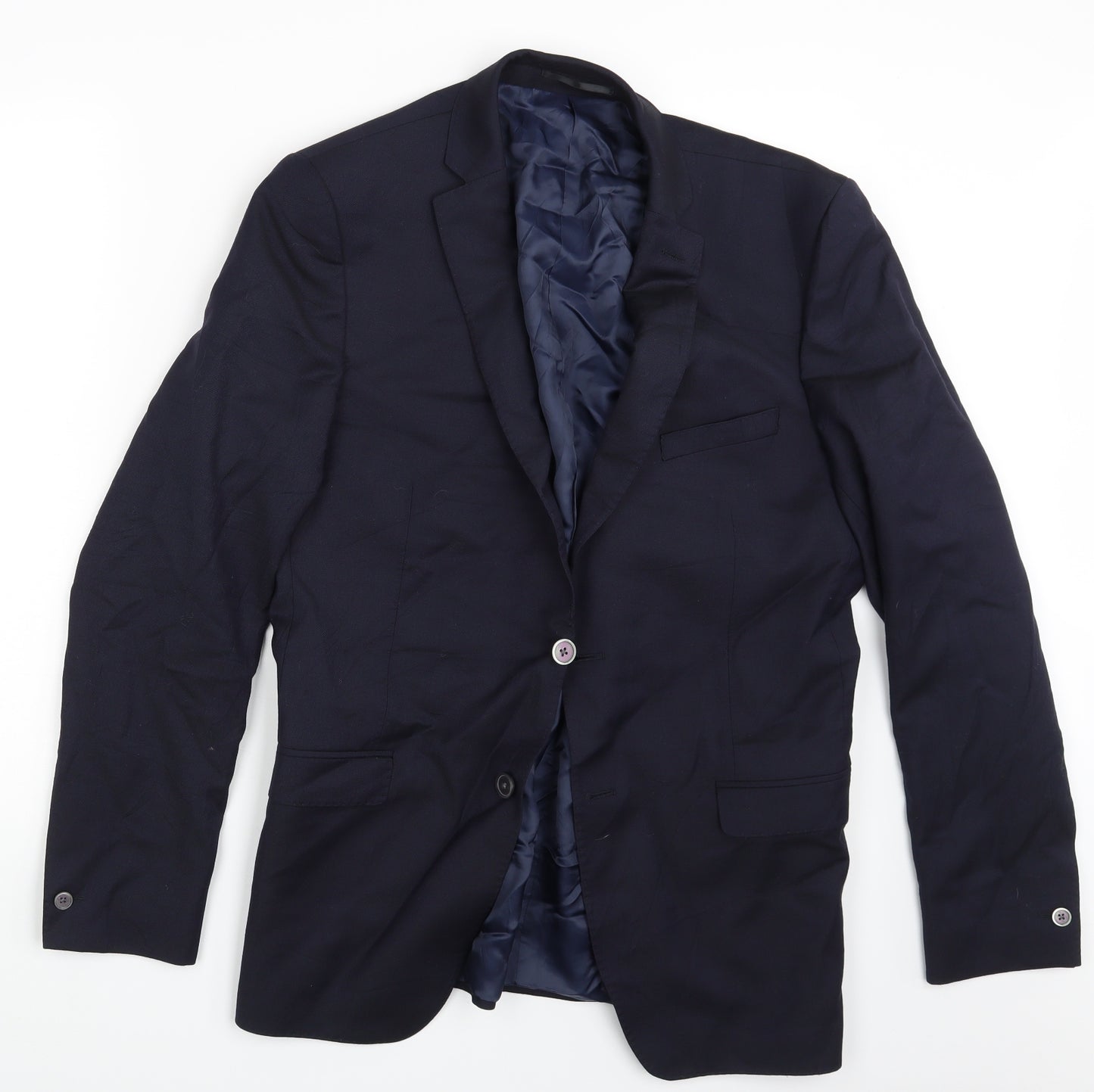 TM Lewin Mens Blue   Jacket Blazer Size 42