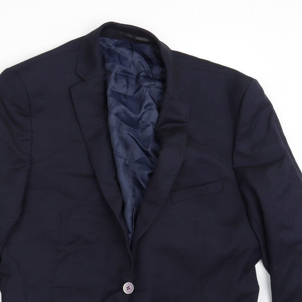 TM Lewin Mens Blue   Jacket Blazer Size 42