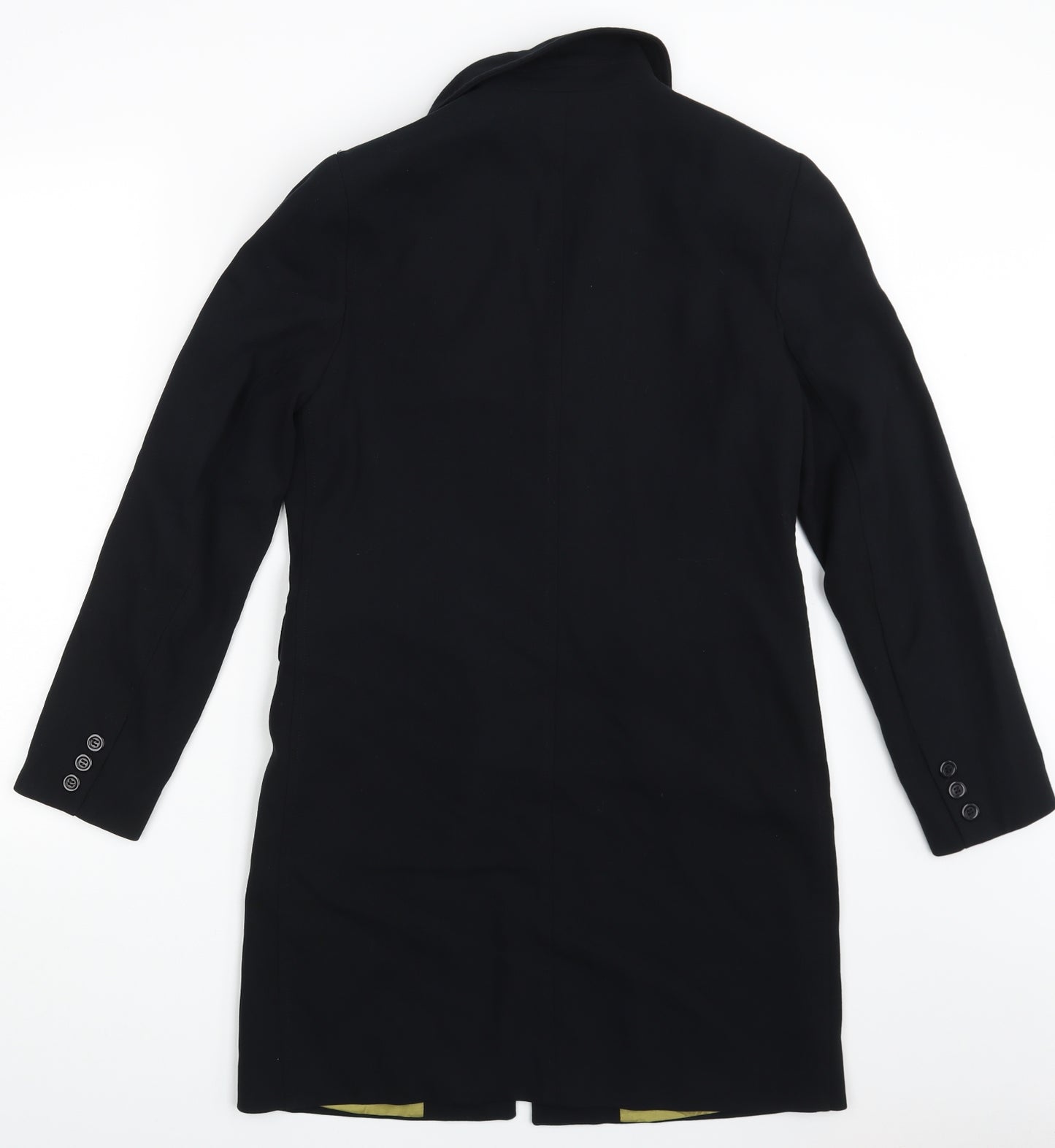 H&M Womens Black   Overcoat Coat Size 6