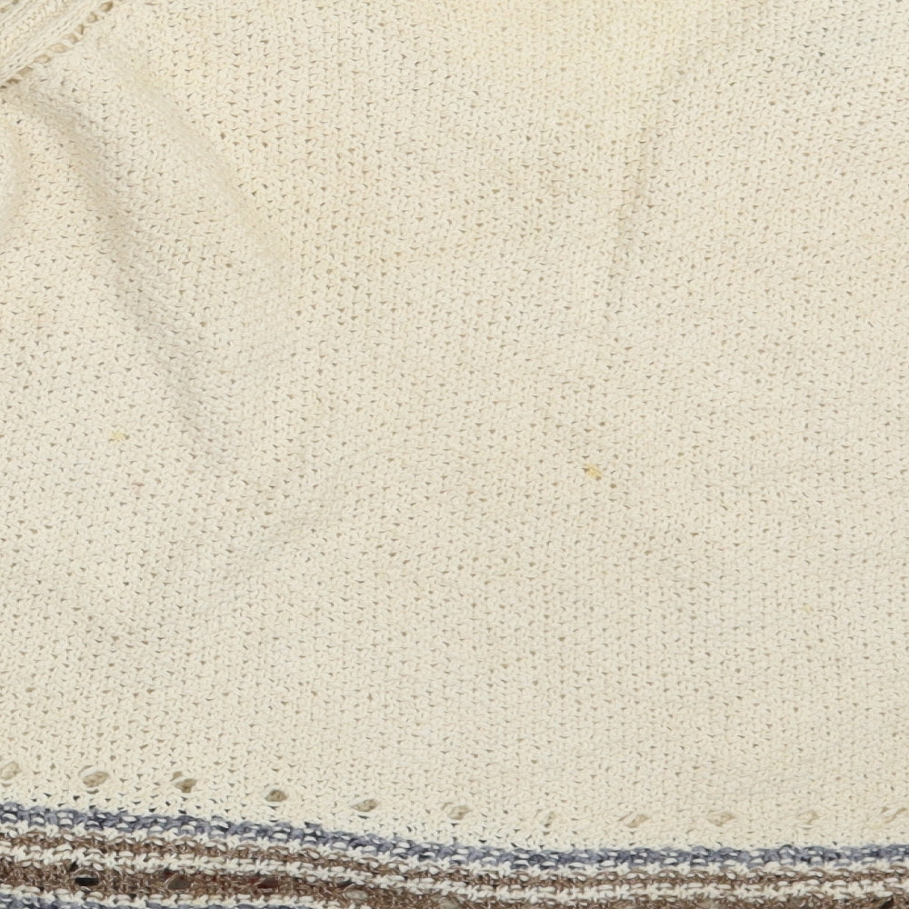 NEXT Womens Ivory Striped  Pullover Jumper Size 14