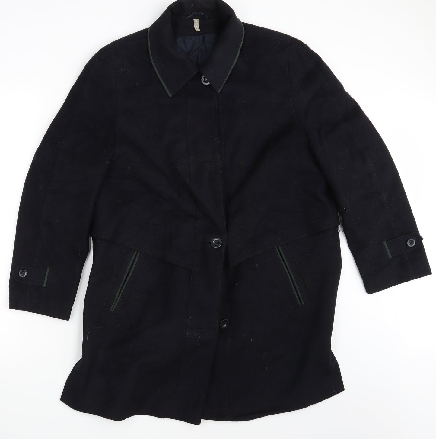 Tonale Loden Womens Black   Overcoat Coat Size 12