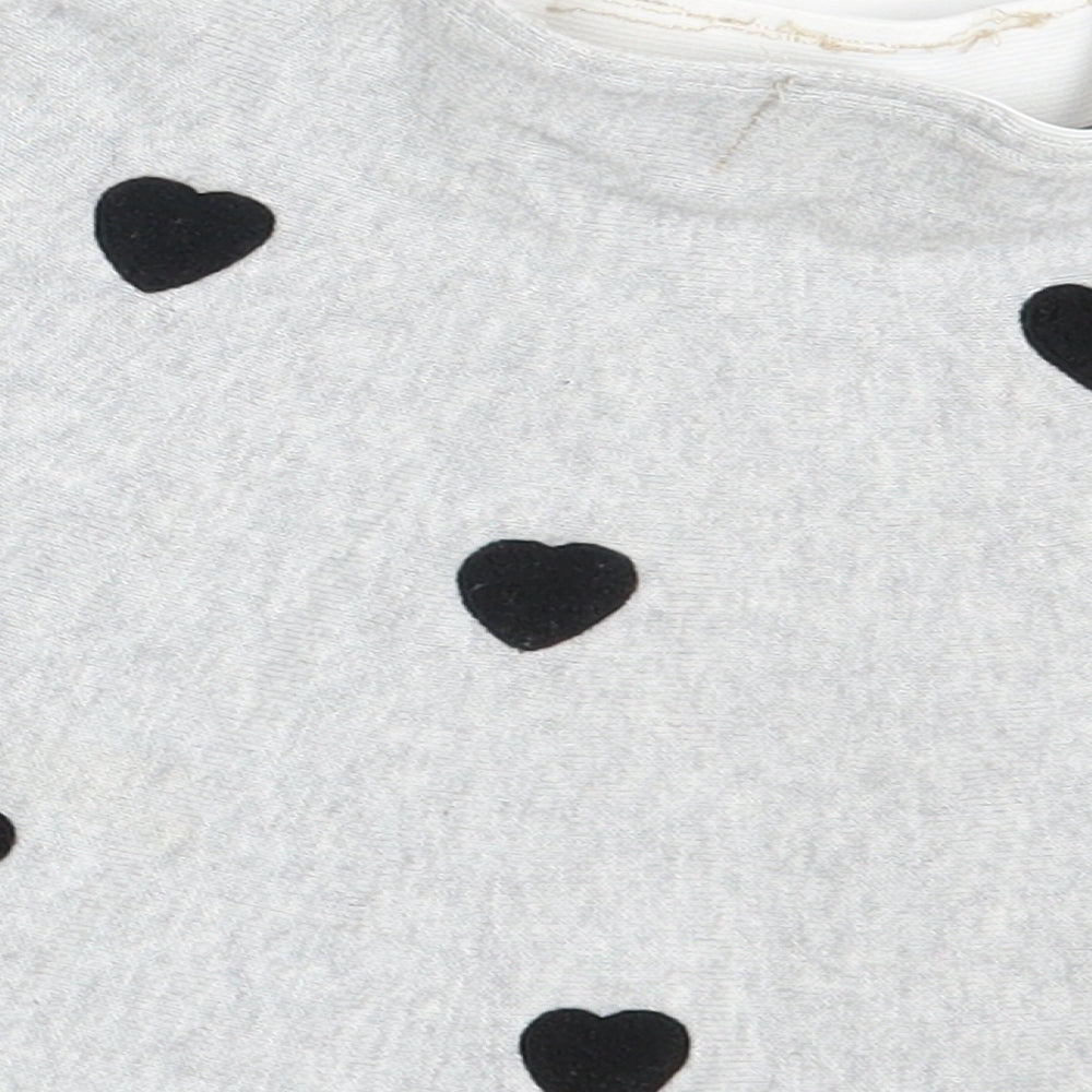 H&M Girls Grey Polka Dot  A-Line Skort One Size