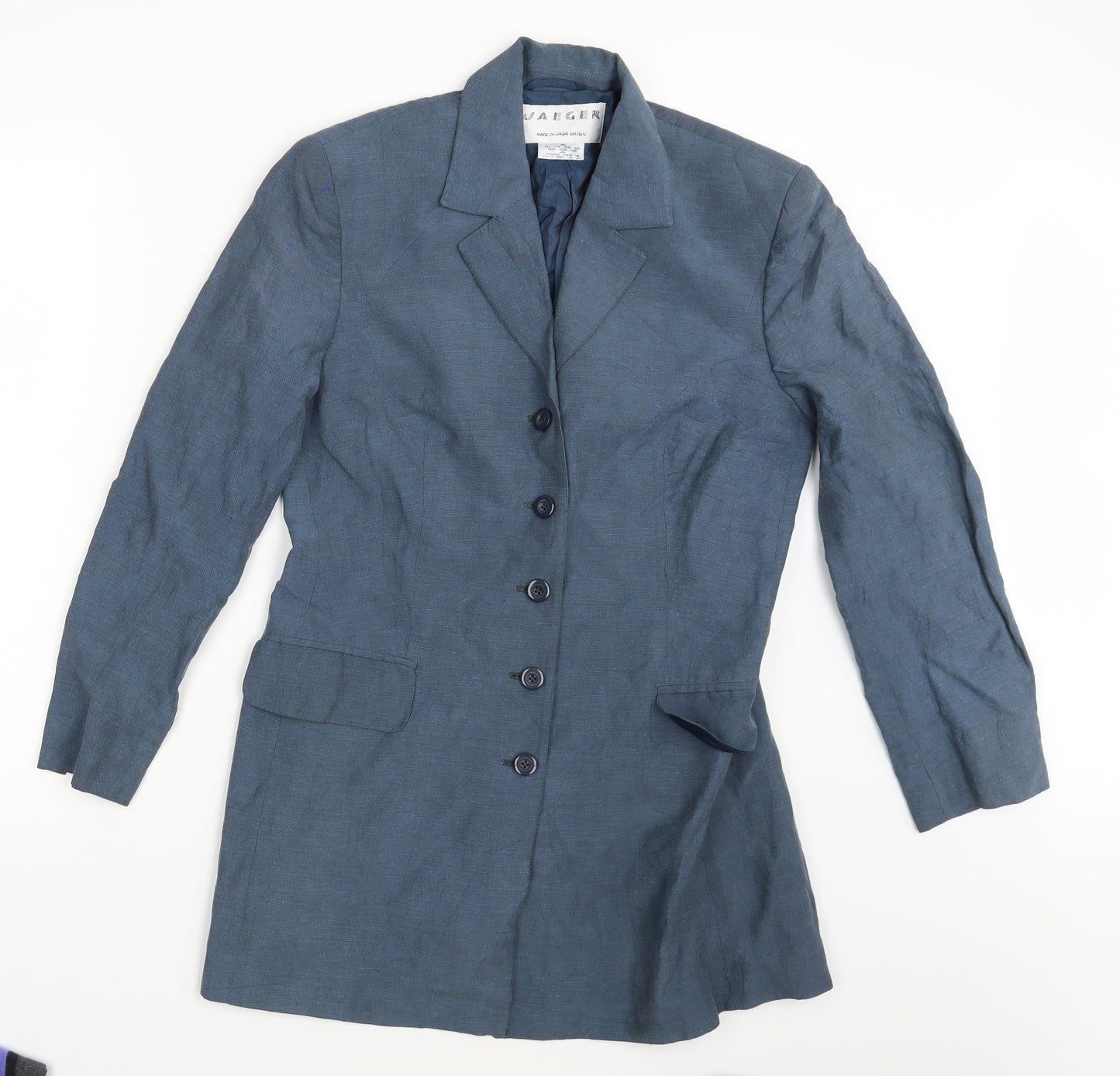 Jaeger Womens Blue   Jacket Blazer One Size