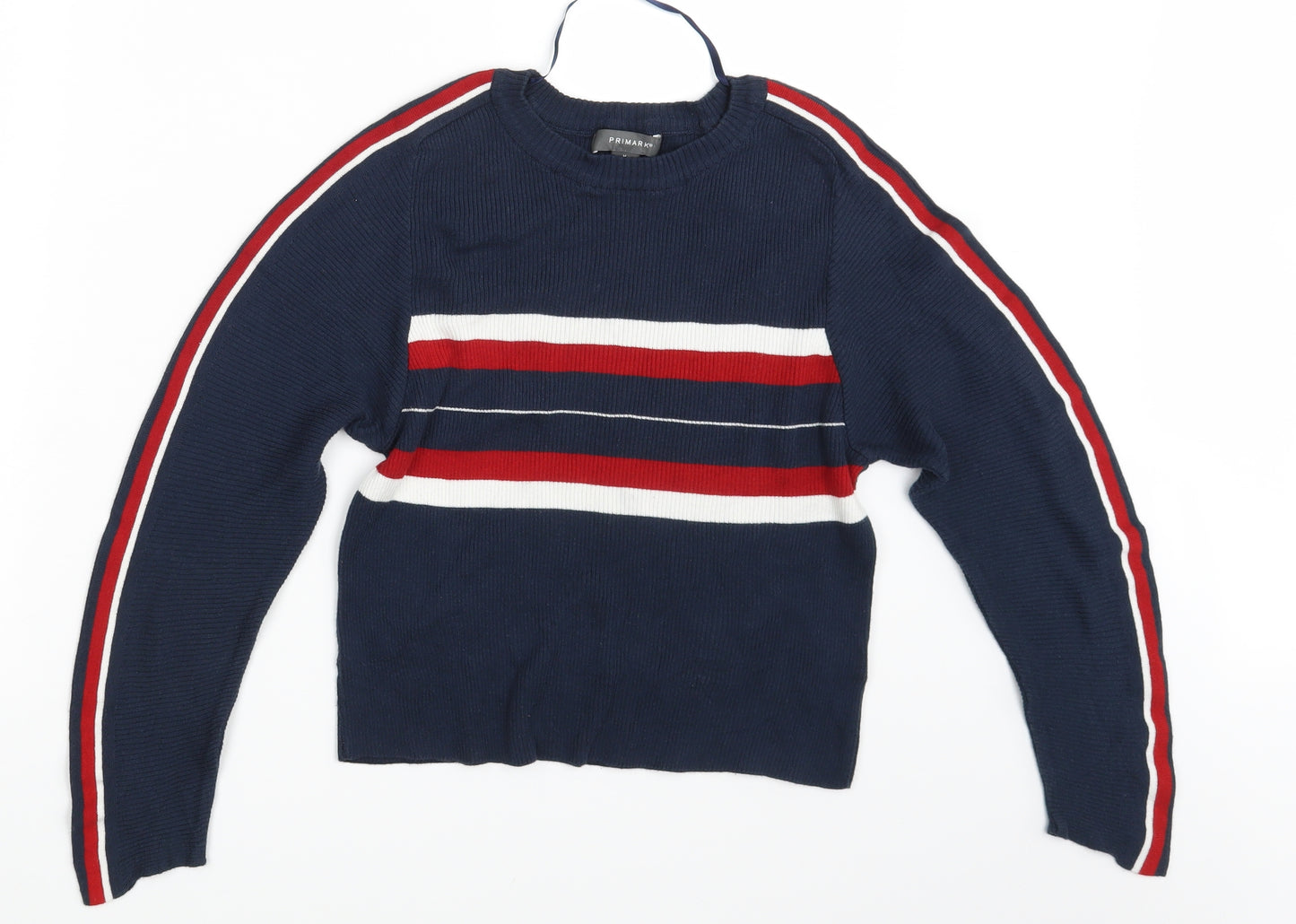 Primark Womens Blue Striped  Pullover Jumper Size 12