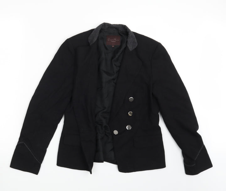 Great Plains Womens Black Jacket Blazer