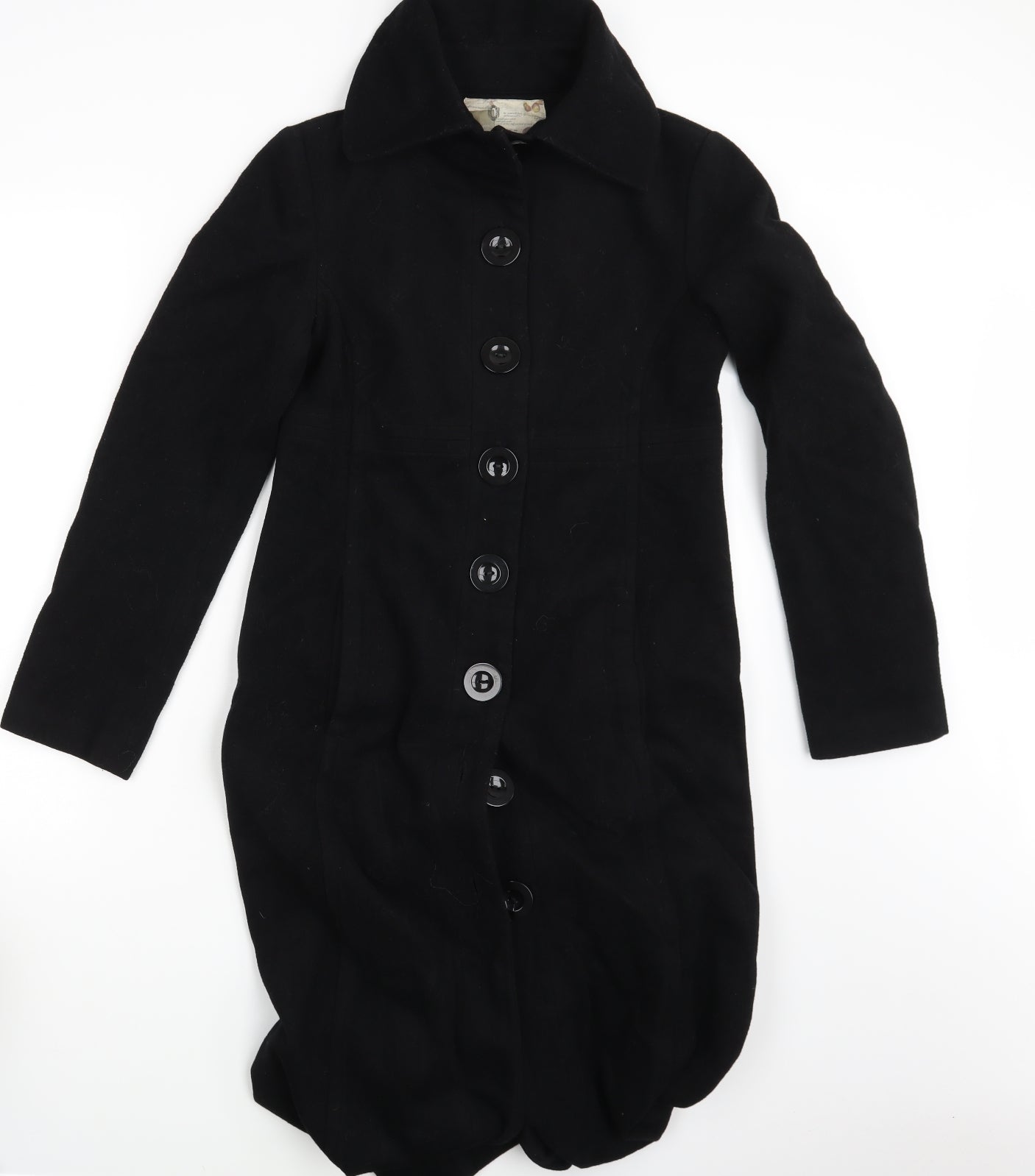 Kensie Womens Black   Overcoat Coat Size 4