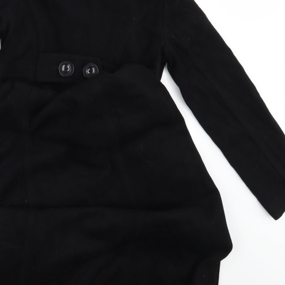 Kensie Womens Black   Overcoat Coat Size 4