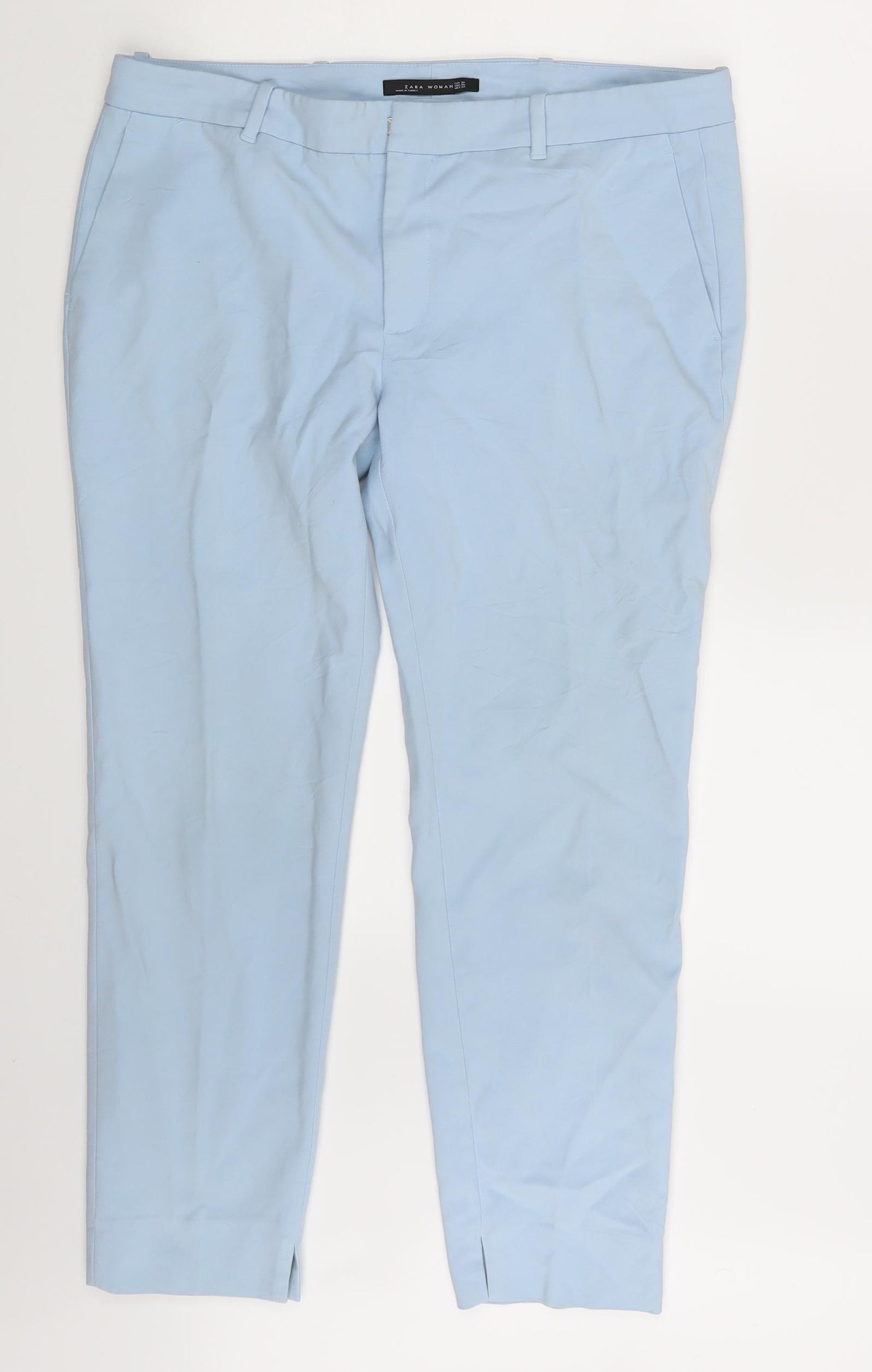 Zara Womens Blue   Chino Trousers Size XL L26 in
