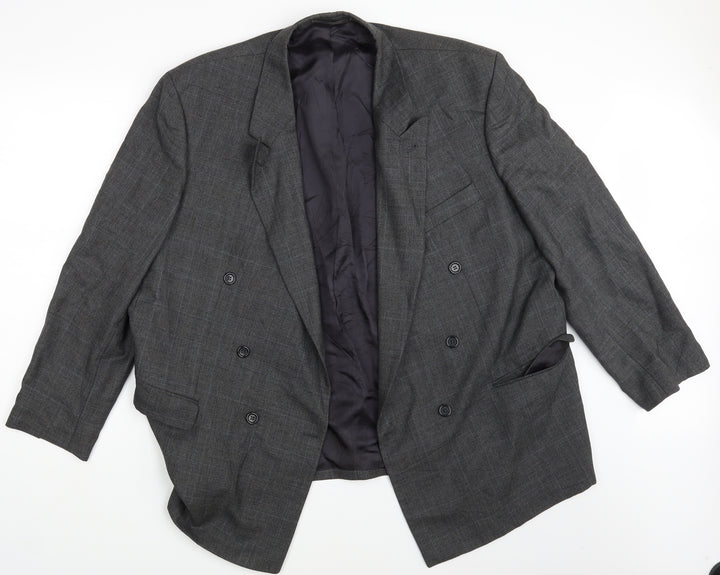 Bogart Mens Grey Check Jacket Blazer One Size