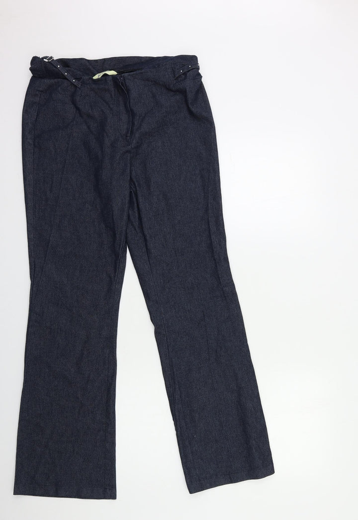 Joie de Vivre Womens Blue Denim Flared Jeans Size 30 in L30 in
