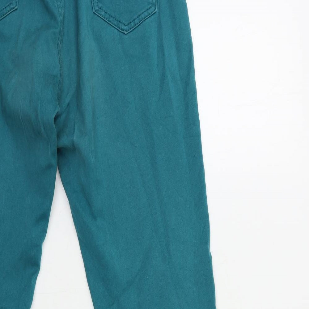 Max & Liu Womens Green  Denim Straight Jeans Size 28 in L30 in