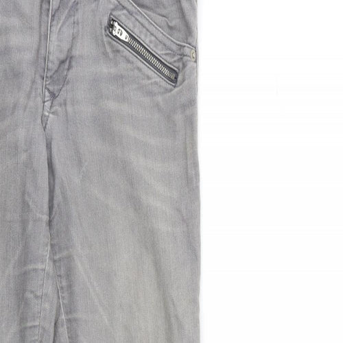 H&M Womens Grey  Denim Skinny Jeans Size 10 L27 in
