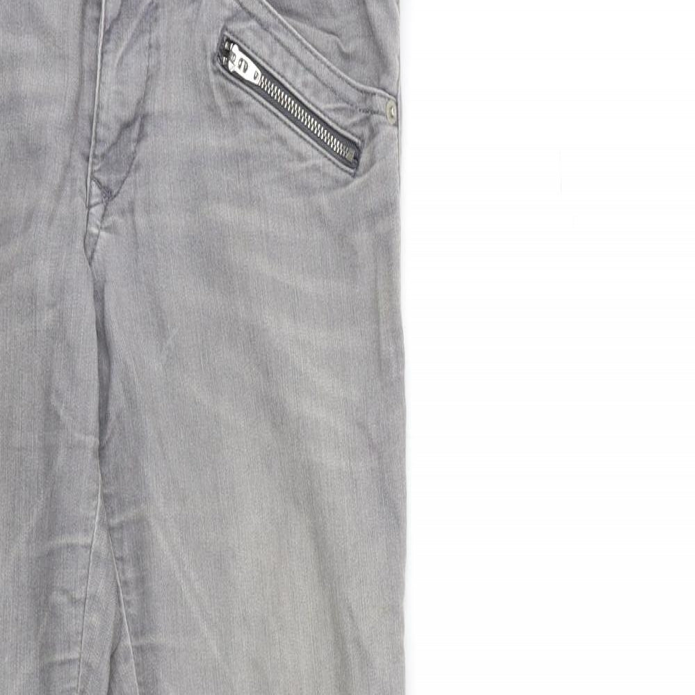 H&M Womens Grey  Denim Skinny Jeans Size 10 L27 in