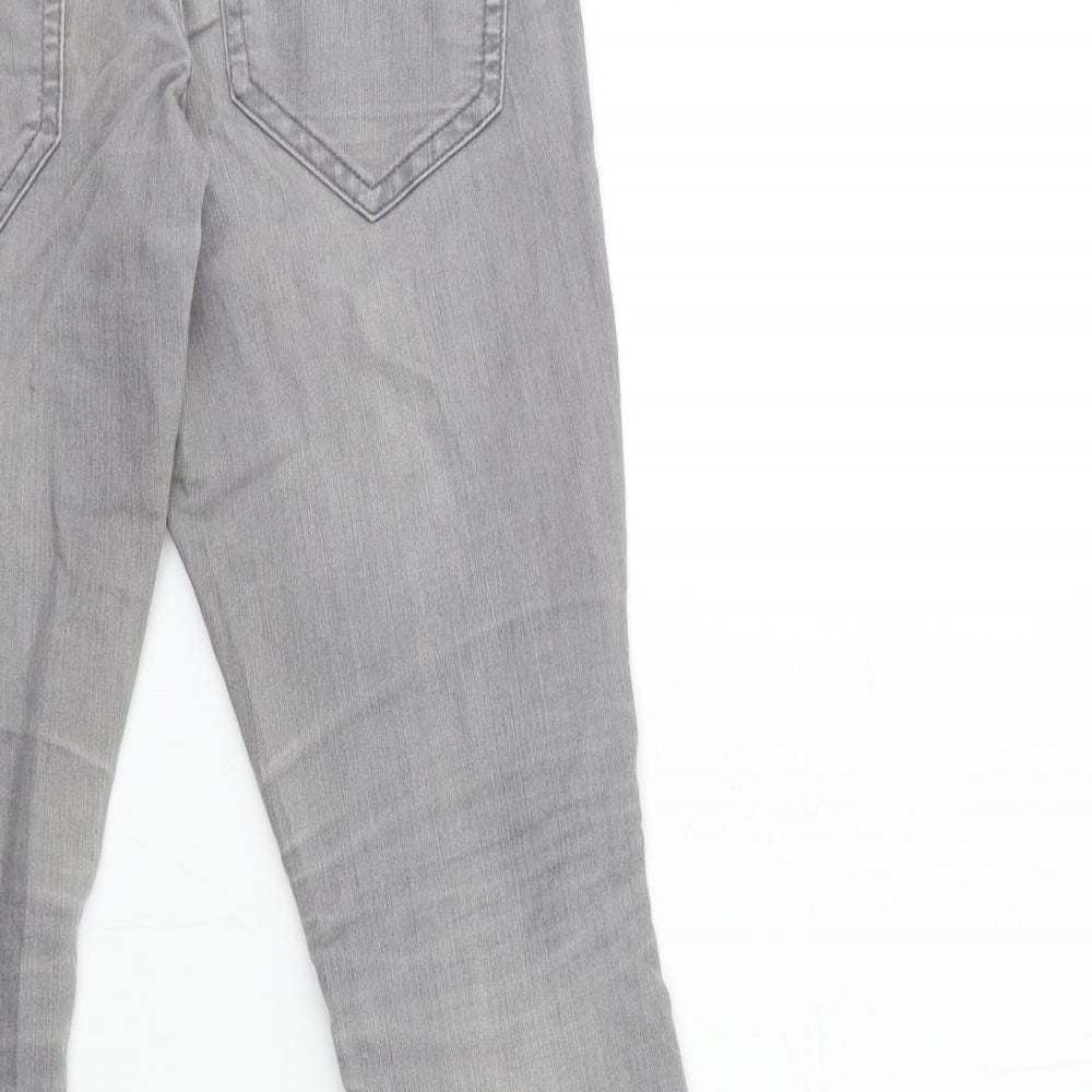 H&M Womens Grey  Denim Skinny Jeans Size 10 L27 in