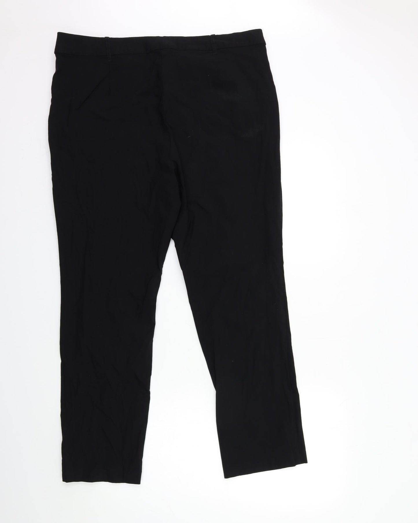 Papaya Womens Black   Trousers  Size 18 L28 in