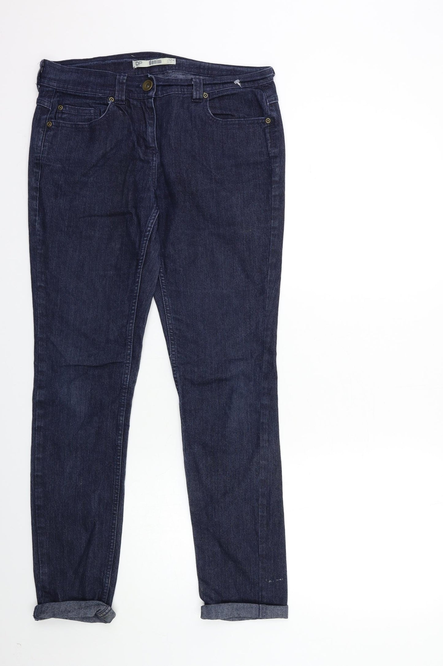 Dorothy Perkins Womens Blue  Denim Skinny Jeans Size 12 L28 in