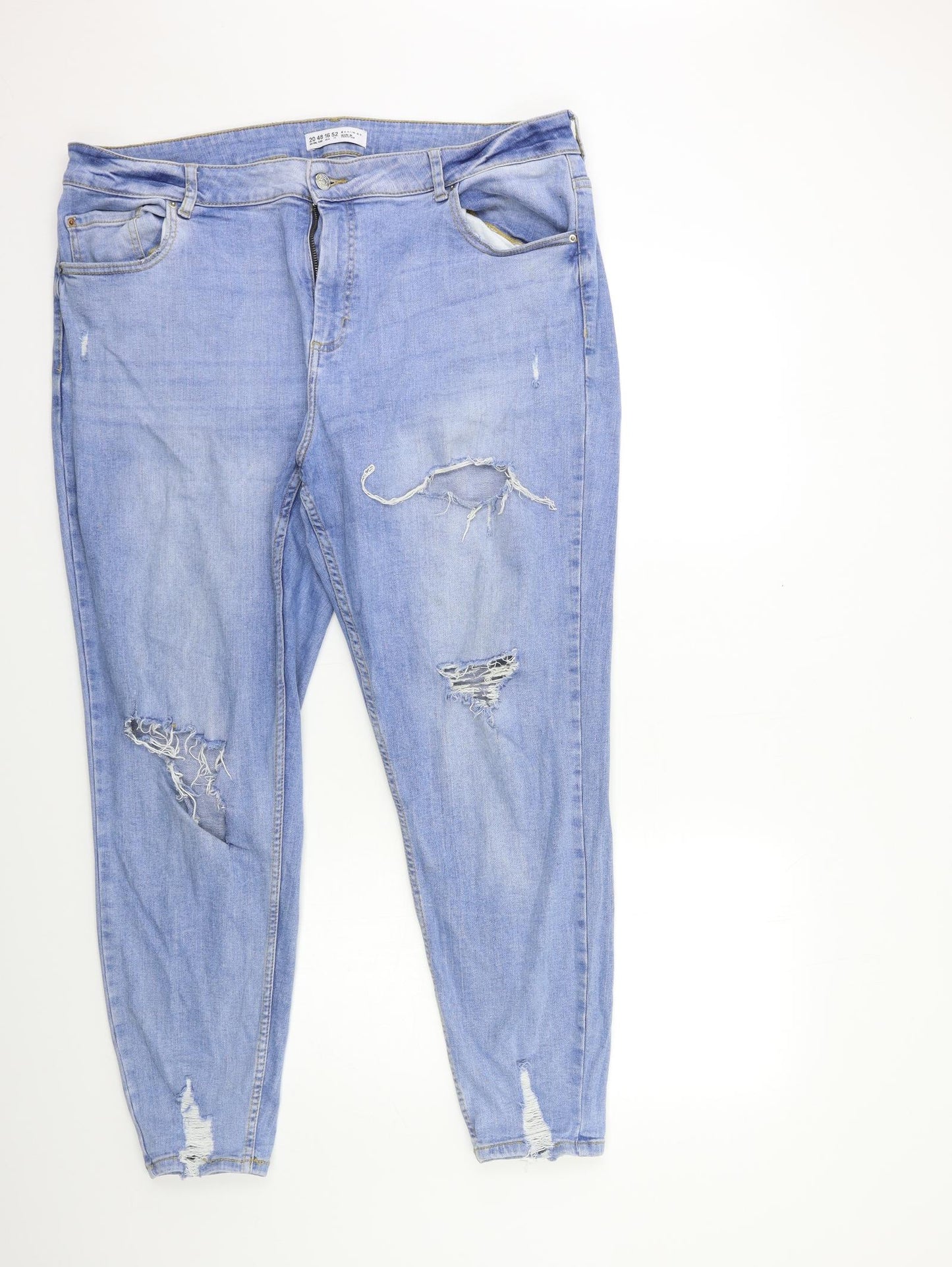 Denim & Co. Womens Blue  Denim Skinny Jeans Size 20 L28 in