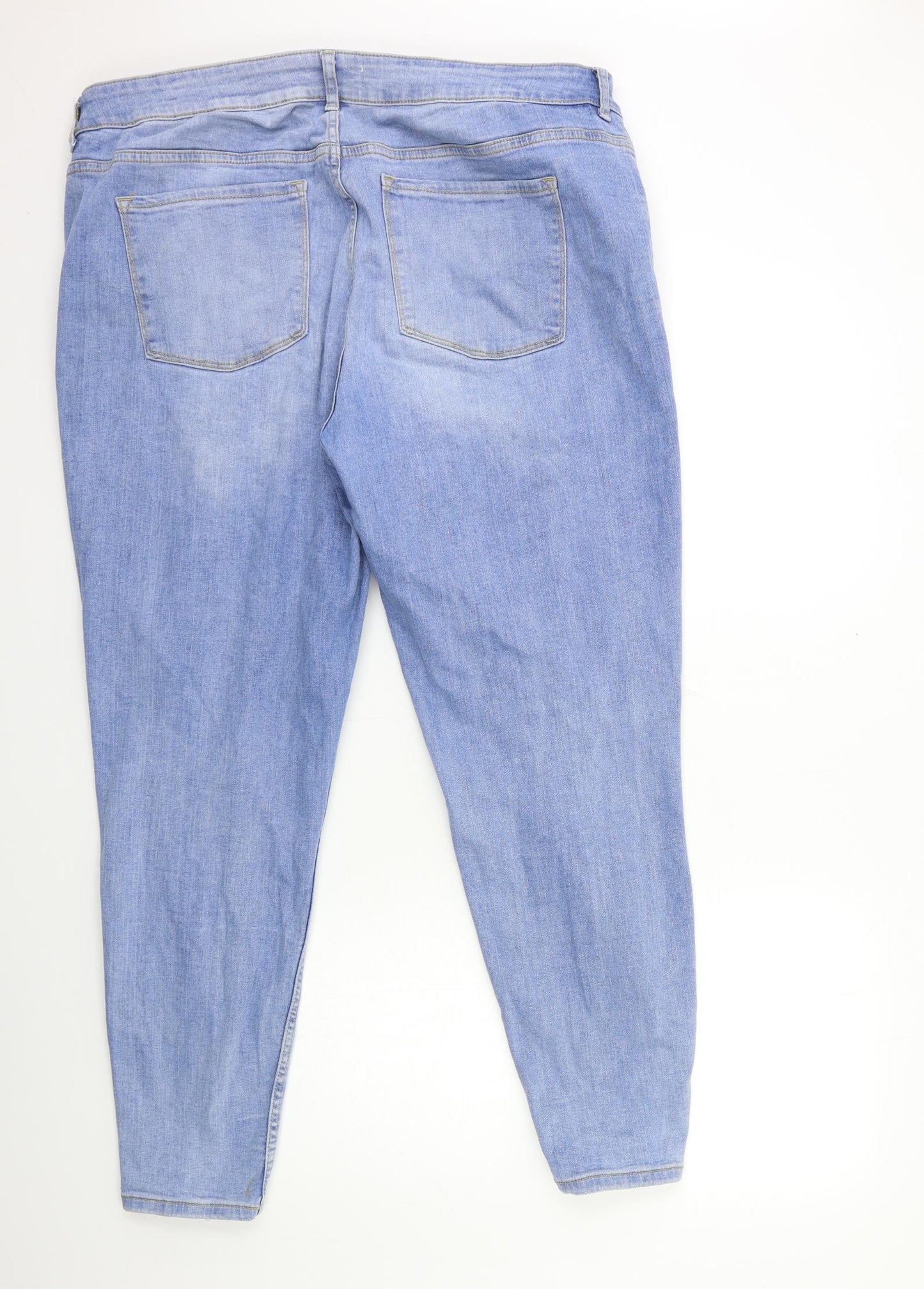 Denim & Co. Womens Blue  Denim Skinny Jeans Size 20 L28 in