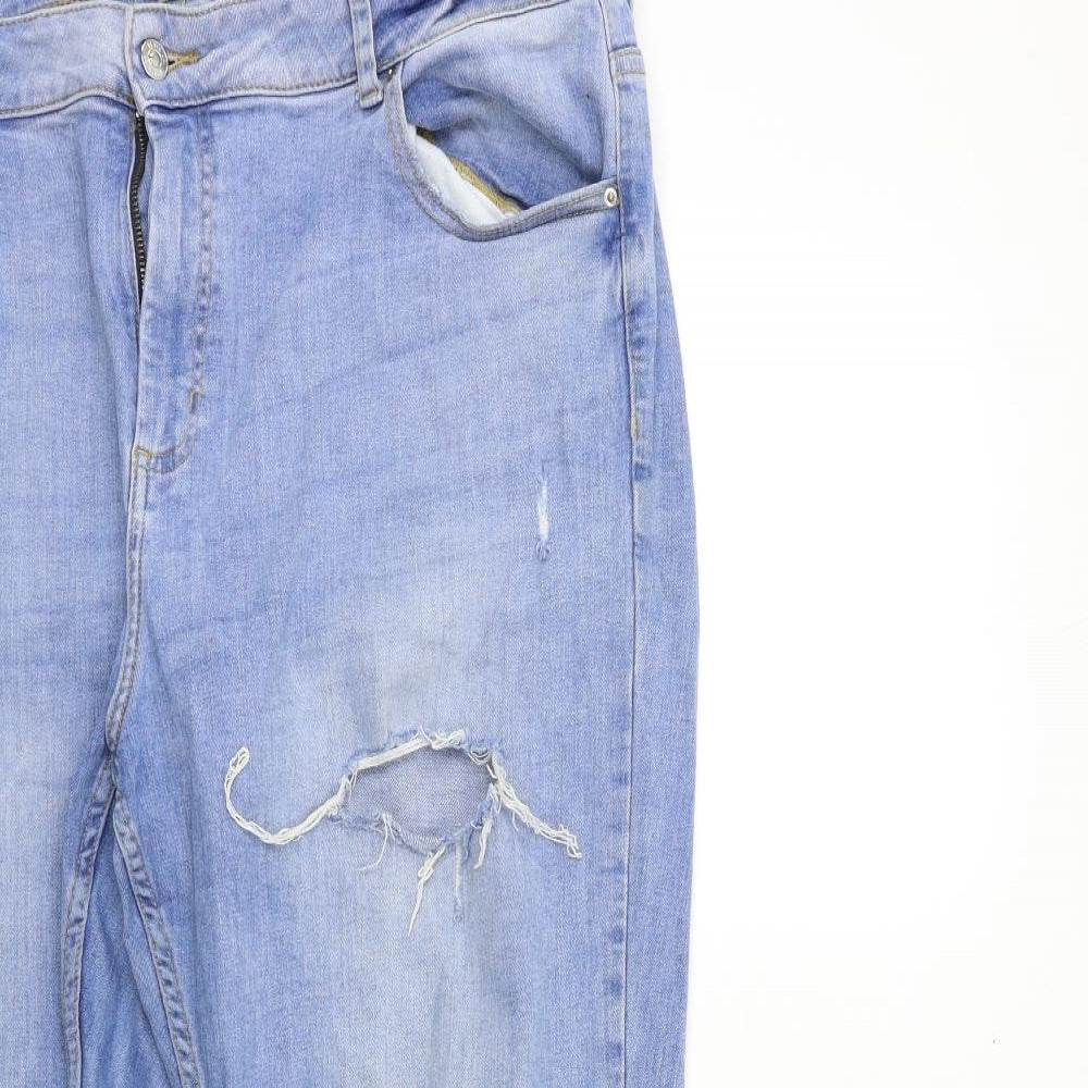 Denim & Co. Womens Blue  Denim Skinny Jeans Size 20 L28 in
