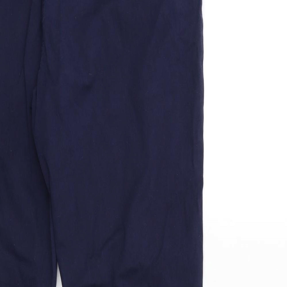 Per Una Womens Blue   Chino Trousers Size 14 L30 in