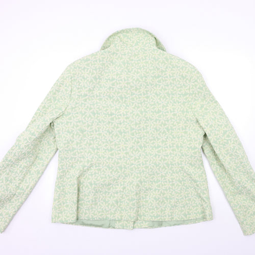 Long Tall Sally Womens Green Floral  Jacket  Size 20