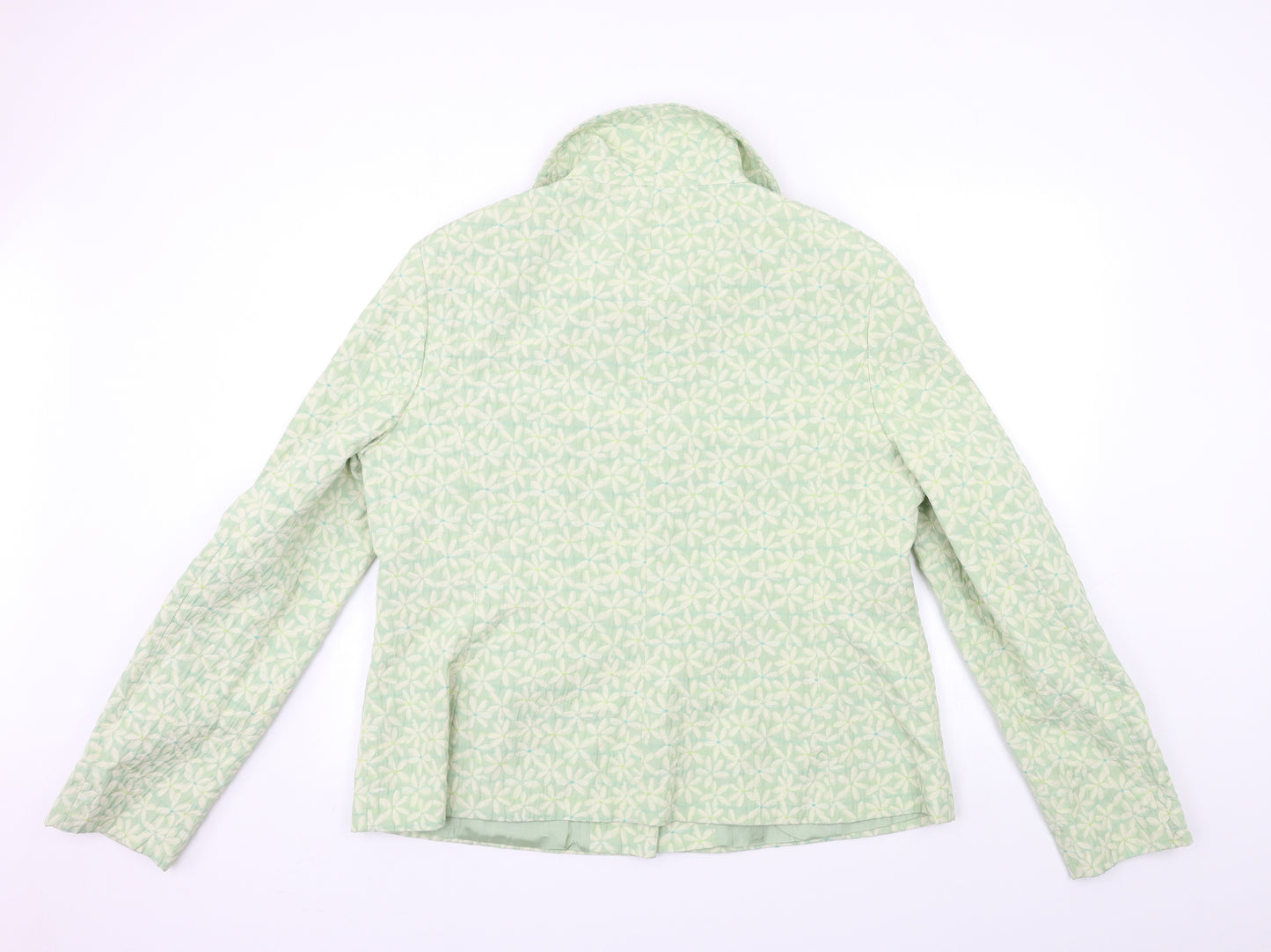 Long Tall Sally Womens Green Floral  Jacket  Size 20